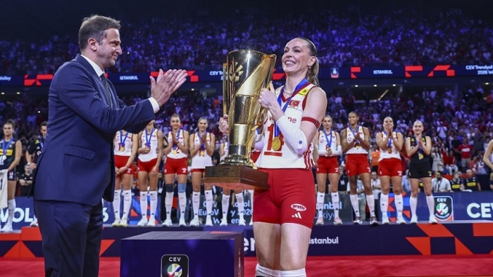 CEV Trendyol 2026 Avrupa Şampiyonası'nda Kupa ve Madalya Sahiplerini Buldu